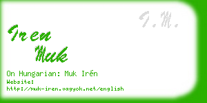 iren muk business card